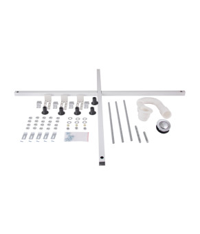 Душова кабіна Latwa SC80x80.SAT.HIGH.GR полукругла, скло тон. 4 мм + Душовий піддон KAPIELKA ST80x80x41, з панеллю Lidz (SD00050786)