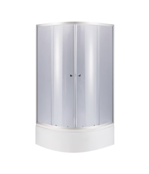 Душевая кабина Lidz Latwa SC90x90.SAT.HIGH.GR 90x90см полукруглая, тонированное стекло (LLSC9090SATHIGHGR2SET)