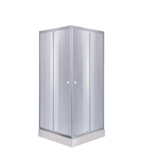 Душевая кабина Lidz Wawel SC90x90.SAT.LOW.GR + Душевой поддон KAPIELKA ST90x90х14 (LWASC9090SLGSET)