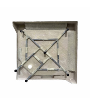 Душевая кабина Lidz Wawel SC90x90.SAT.LOW.GR + Душевой поддон KAPIELKA ST90x90х14 (LWASC9090SLGSET)