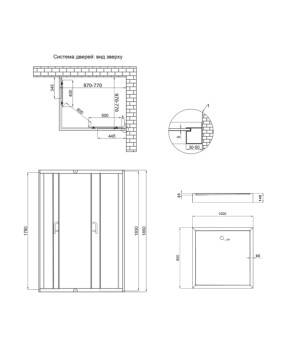 Душевая кабина Lidz Wawel SC100x80.SAT.LOW.FR + Поддон KAPIELKA ST100x80х14 (LWASC10080SLFSET)