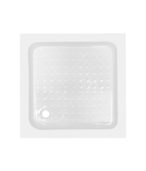 Lidz Wawel SC80x80.SAT.LOW.FR Душова кабіна квадратна, скло Frost 4 мм + Lidz Душовий піддон KAPIELKA ST80x80х14 (SD00051443)