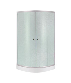 Душова кабіна Lidz Latwa SC90x90.SAT.LOW.FR, скло Frost 4 мм + Lidz Душовий піддон KAPIELKA ST90x90x15 (SD00051435)