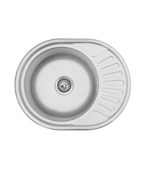Кухонна мийка Kroner KRP Satin - 5745 (0.8 мм)