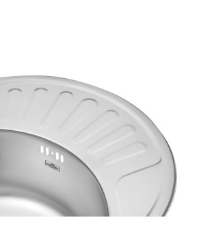 Кухонна мийка Kroner KRP Satin - 5745 (0.8 мм)