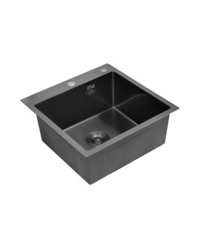 Кухонна мийка Kroner KRP Schwarze - 5050HM PVD (3.0/1.0 мм)