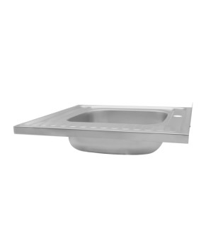 Кухонна мийка накладна Kroner KRP Satin - 6060L (0.6 мм)