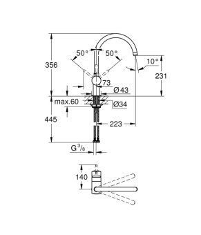Змішувач для кухні Grohe Minta 32917000