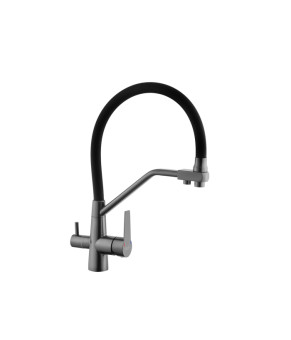 Змішувач для кухні з підключенням до фільтра Kroner KRP Edelstahl Klassisch - PVD03817BLK