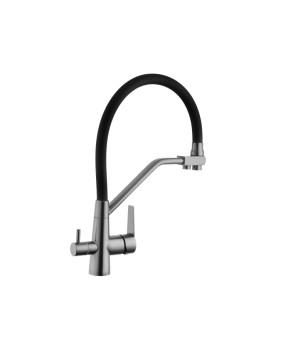 Змішувач для кухні з підключенням до фільтра Kroner KRP Edelstahl Klassisch - PVD03817BLK
