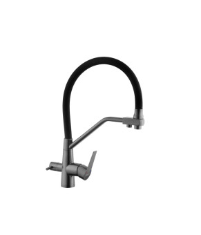 Змішувач для кухні з підключенням до фільтра Kroner KRP Edelstahl Klassisch - PVD03817BLK