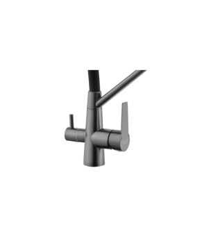 Змішувач для кухні з підключенням до фільтра Kroner KRP Edelstahl Klassisch - PVD03817BLK