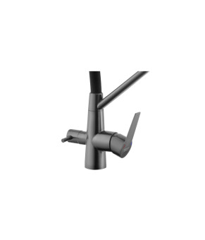 Змішувач для кухні з підключенням до фільтра Kroner KRP Edelstahl Klassisch - PVD03817BLK