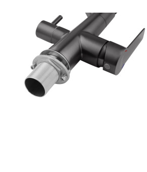 Змішувач для кухні з підключенням до фільтра Kroner KRP Edelstahl Klassisch - PVD03817BLK