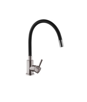 Змішувач для кухні Kroner KRP Edelstahl Klassisch - PVD035BLK