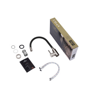 Змішувач для кухні Kroner KRP Edelstahl Klassisch - PVD035BLK