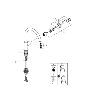 Змішувач для кухні Grohe QuickFix Start Classic 31553001