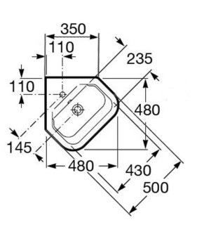 Раковина Roca Gap A32747R000