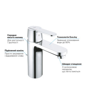 Змішувач для раковини Grohe QuickFix Get M-Size 23454000