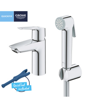 Набір для гігієнічного душу зі змішувачем Grohe QuickFix Start S-Size 23123003