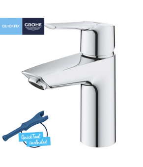 Змішувач для раковини Grohe QuickFix Start S-Size 23550002 з донним клапаном