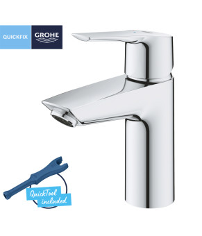 Змішувач для раковини Grohe QuickFix Start S-Size 23551002 з донним клапаном