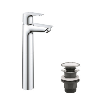 Змішувач для раковини Grohe QuickFix StartEdge XL-Size 23777001 з донним клапаном