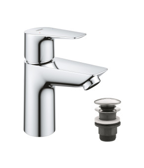 Змішувач для раковини Grohe QuickFix Start Edge S-Size 23898001 з донним клапаном