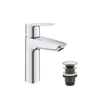 Змішувач для раковини Grohe QuickFix Start M-Size 23746002 з донним клапаном