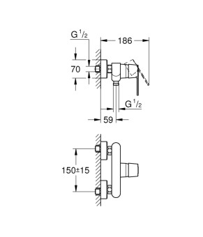 Змішувач для душу Grohe QuickFix Get 32888000