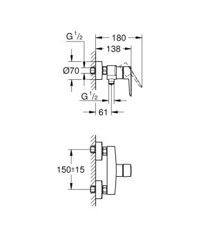 Змішувач для душу Grohe QuickFix Start 24208002