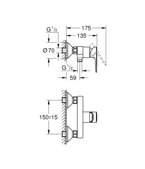 Змішувач для душу Grohe QuickFix StartEdge 24197001