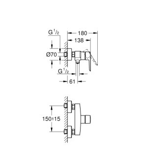 Змішувач для душу Grohe QuickFix Start 322792432