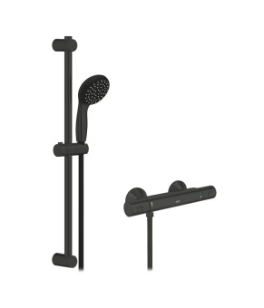 Змішувач термостатичний для душу Grohe QuickFix Start Black UA303908T1