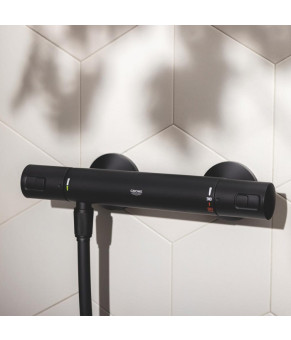 Змішувач термостатичний для душу Grohe QuickFix Start Black UA303908T1