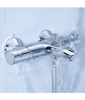 Змішувач для ванни Grohe Grohtherm 800 34567000 з душовим гарнітуром 27948001 (34567001)