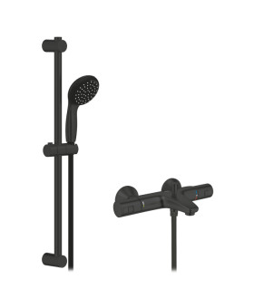 Змішувач термостатичний для ванни Grohe QuickFix Precision Start Black UA303907T1
