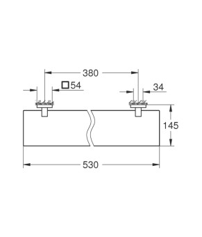 Полиця для ванної кімнати Grohe QuickFix Start Cube 41109000