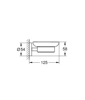 Мильниця з тримачем Grohe QuickFix Start Cube 41193000