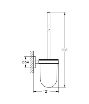 Йоржик для унітаза настінний Grohe QuickFix Start 41185000