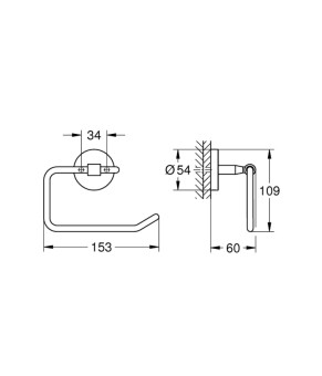 Тримач для туалетного паперу Grohe QuickFix Start Cosmopolitan 41165000