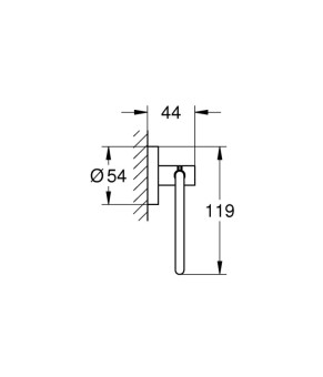 Тримач для туалетного паперу Grohe QuickFix Start 412002430