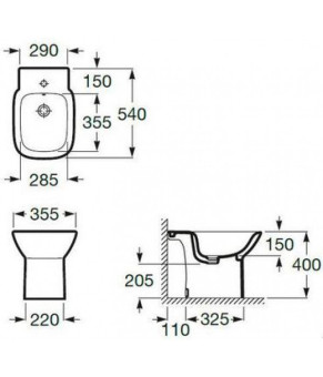 Биде Roca Debba A355994000