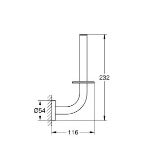 Тримач для запасного рулону паперу Grohe QuickFix Start 411862430
