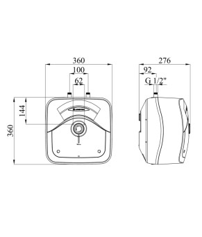 Водонагрівач Ariston Andris Rs 10U/3 з мокрим ТЕНом 3100632