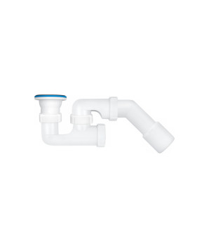 Сифон для душового піддона ANIplast 1 1/2"х40 мм з ревізією, з гнучкою трубою 40х40/50 Е216EU