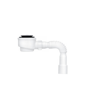 Сифон для душового піддона ANIplast 1 1/2"х90 мм з системою Сlick-Сlack з гнучкою трубою 40х40/50 E415CLGSEU