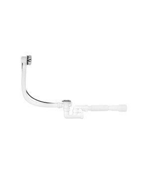 Сифон для ванни Kroner KRP - BS05P 1 1/2"х40/50 мм з системою Сlick-Сlack, з переливом та ревізією