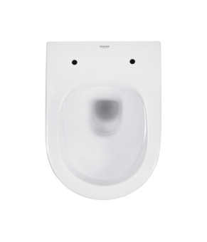 Унітаз підвісний безобідковий Kroner Harz WHI493736 RIMLESS з сидінням Slim Duroplast / Soft-close / Quick relase (KH493736WHIR)