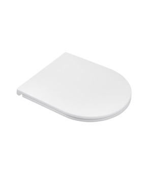 Унітаз підвісний безобідковий Kroner Harz WHI493736 RIMLESS з сидінням Slim Duroplast / Soft-close / Quick relase (KH493736WHIR)